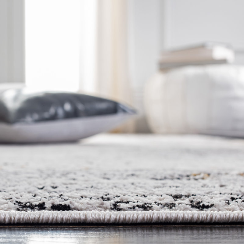 Steelside™ Acosta Gray/Gold/Black Rug & Reviews Wayfair